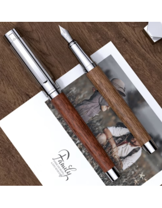  High-end log fountain pen